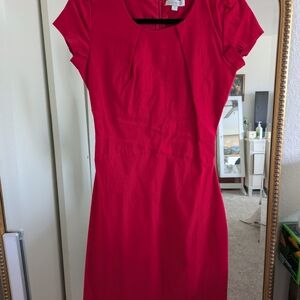DownEast Vibrant Red Midi Dress